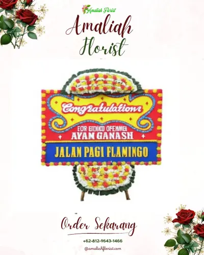 Bunga Papan Congratulation di Sonowangi